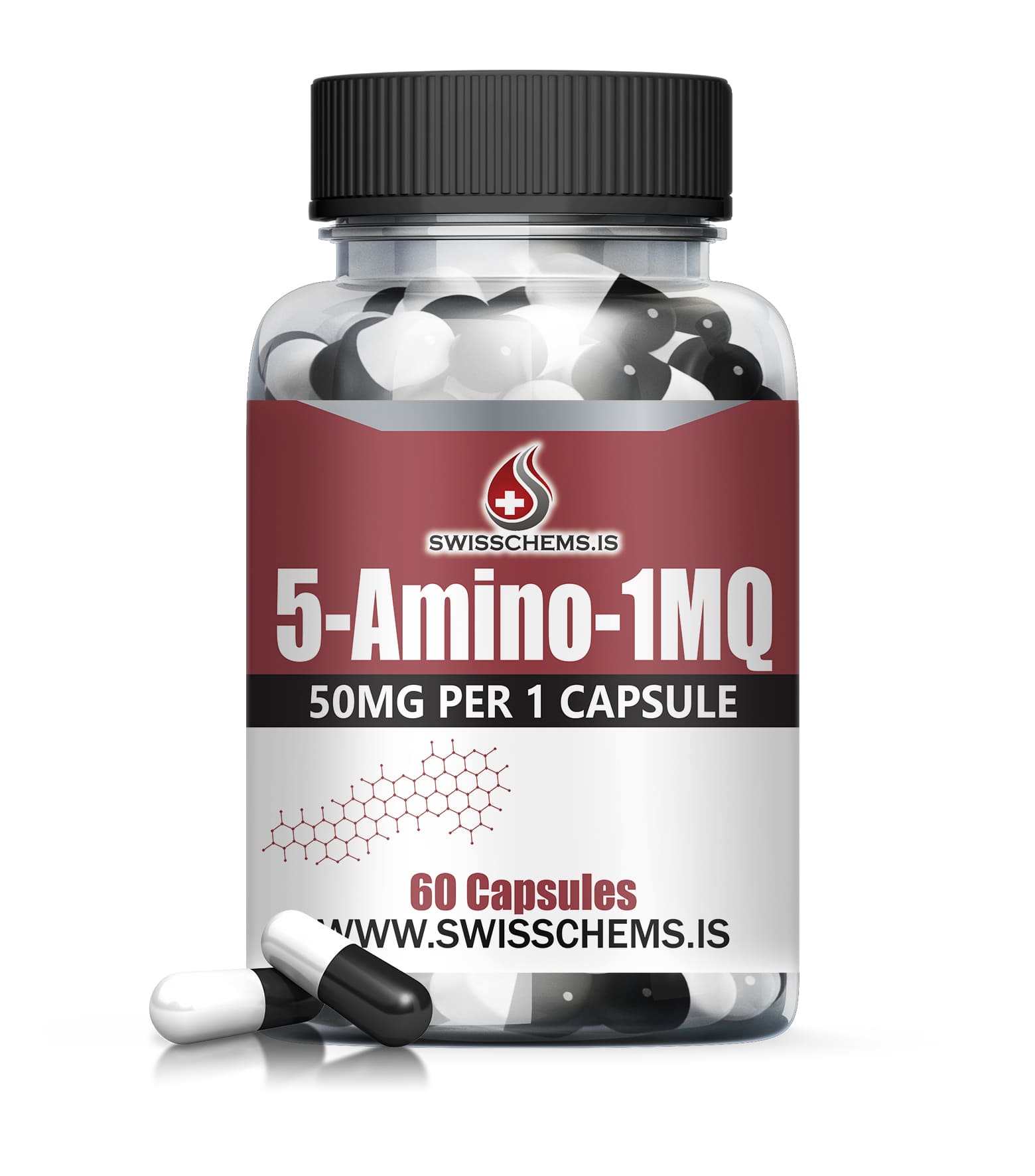 5Amino1MQ 3000 mg/ 60 caps (50 mg/1 capsule) SwissChems Asia